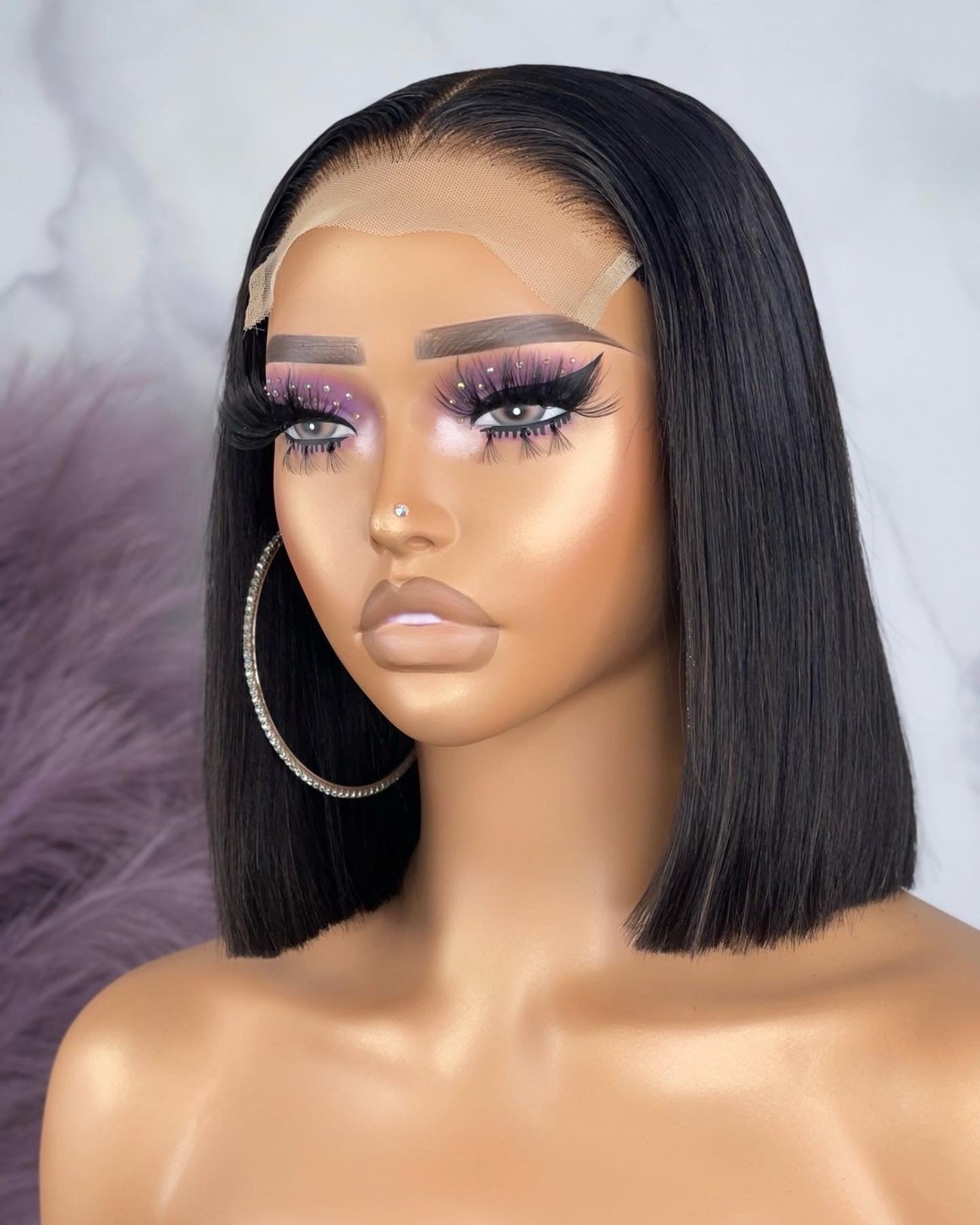 Blunt cut bob best sale wig